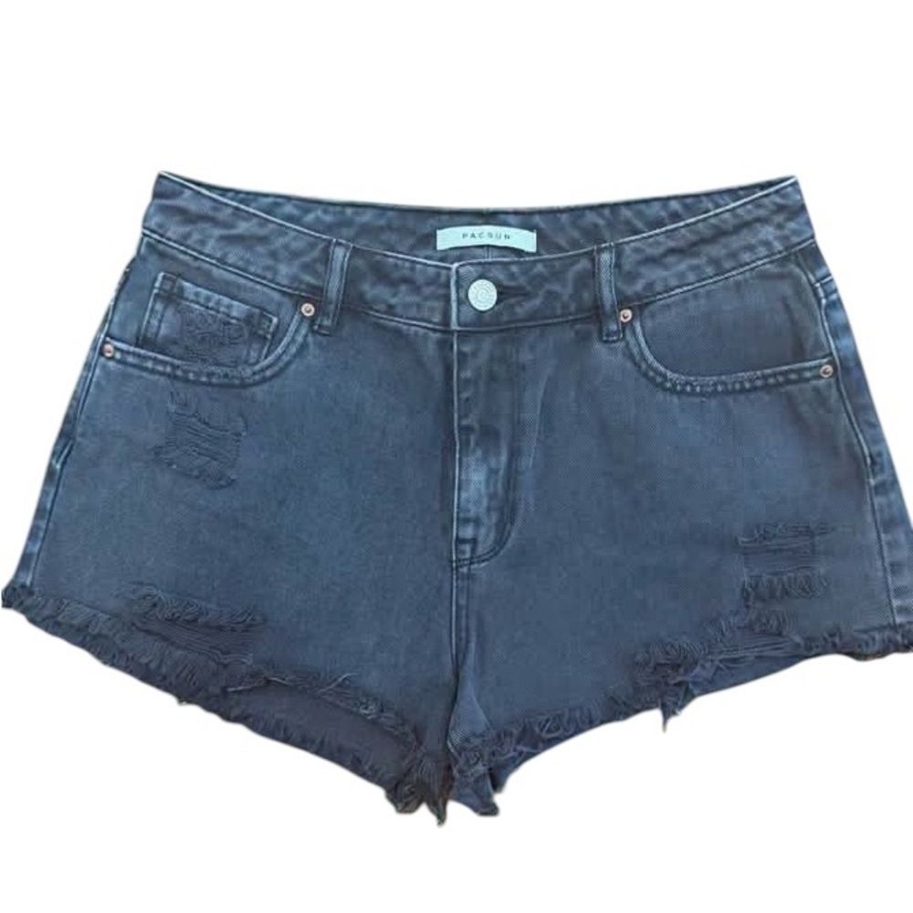 SOLD PacSun Women's Gray Denim Shorts - High Rise Feetival